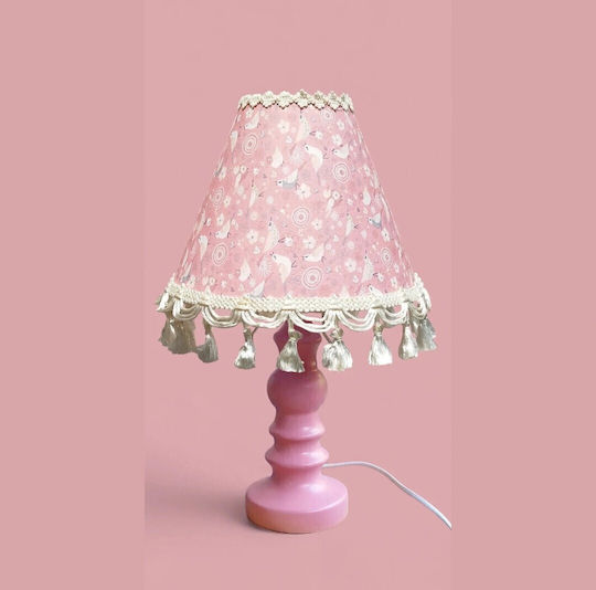 Oxygen Kids Side Table Lamp Pink 30x17x12cm