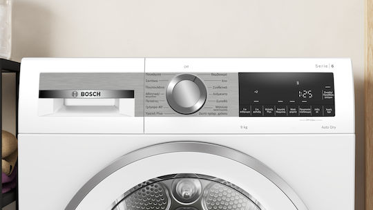 Bosch Serie 6 Uscător de rufe 9kg cu pompă de căldură
