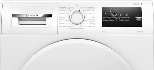 Bosch Serie 4 Uscător de rufe 8kg cu pompă de căldură
