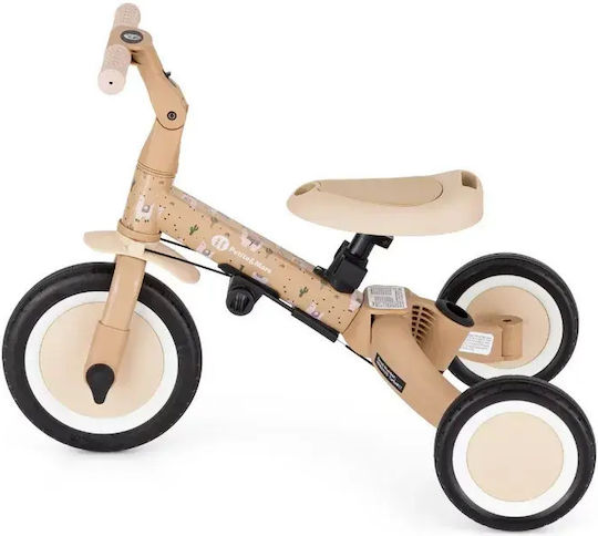 Petite & Mars Turbo Tricicletă Convertibilă cu Mâner pentru Părinți 5 în 1 pentru 1.5+ Ani Bej 613365