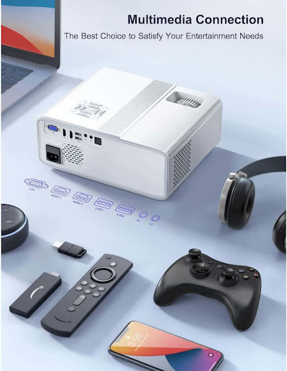 Wimius W7 Mini Proiector LCD Full HD Lampă LED cu Wi-Fi