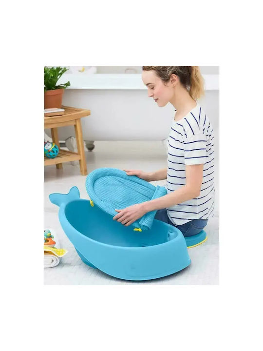 Qmini Βρεφικό Μαξιλάρι Φωλιά Set cu Băiță pentru Bebeluș Grey 55x75εκ.