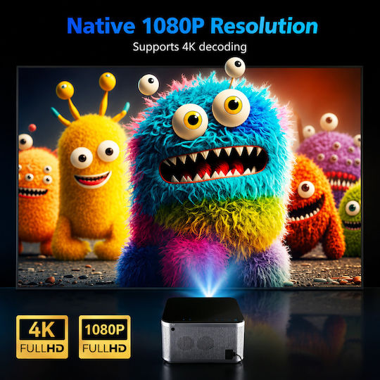 Proiector LCD Full HD cu Lampă LED cu Wi-Fi și Difuzoare Încorporate ED743