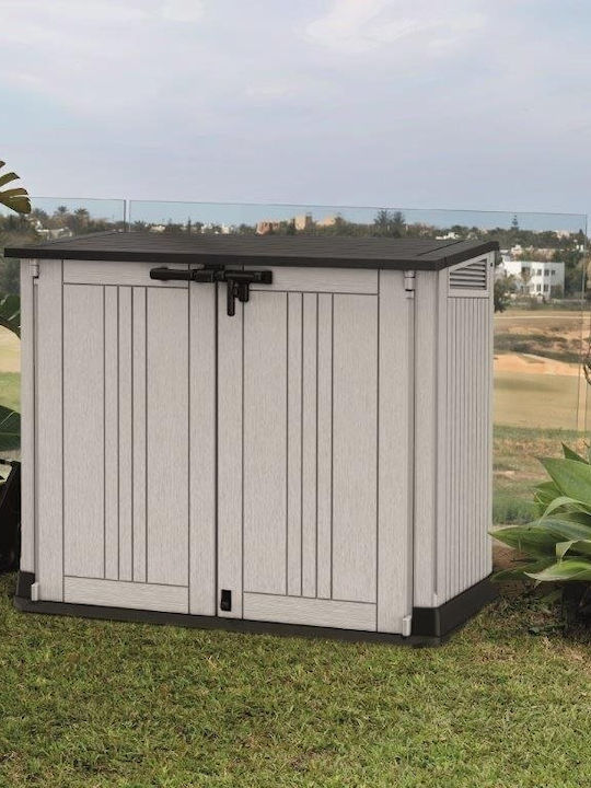 Keter Outdoor Storage Box Plastic 880lt Beige L132xW71.5xH113.5cm