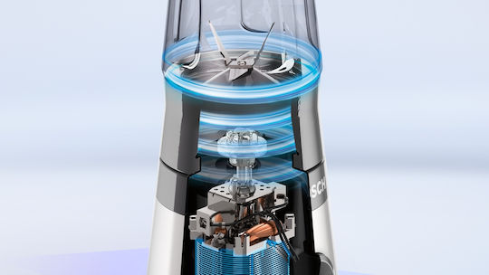 Bosch Serie 2 Μπλέντερ με Κανάτα Tritan 600 ml 450W Inox