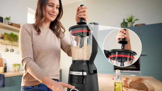 Bosch Serie 6 Μπλέντερ με Κανάτα Tritan 2 lt 1800W Μαύρο