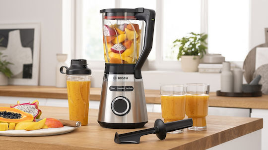 Bosch Serie 4 Blender Cu Cană De Sticlă 1,5 L 1200W Inox