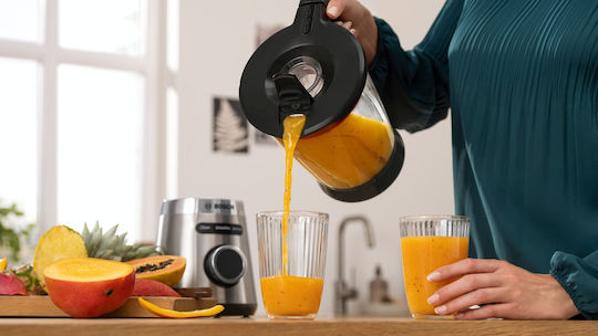 Bosch Serie 4 Blender Cu Cană De Sticlă 1,5 L 1200W Inox
