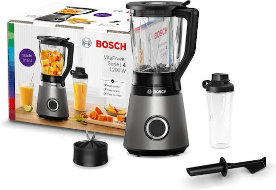 Bosch Serie 4 Блендери с Стъклена Каната 1,5 л 1200W Сребрист