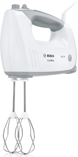 Bosch Μίξερ με Πλαστικό Κάδο 1.5lt Λευκό 450W