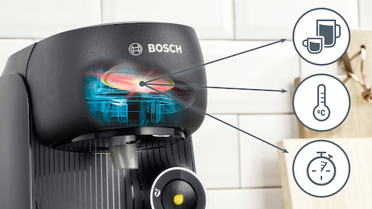 Bosch Pod Coffee Machine Tassimo Pressure 3.3bar Black