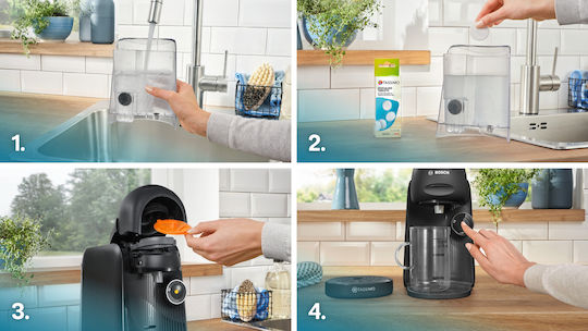 Bosch Pod Coffee Machine Tassimo Pressure 3.3bar Black