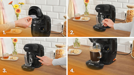 Bosch Kapsel-Kaffeemaschine Tassimo Druck 3.3bar Schwarz