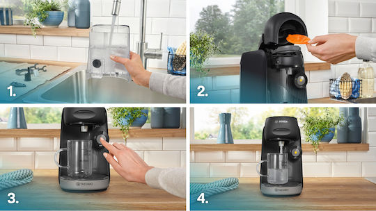 Bosch Finesse Pod Coffee Machine Tassimo Black