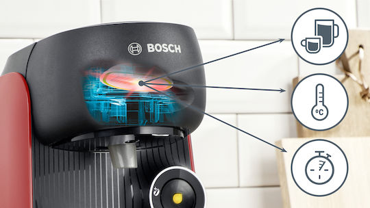 Bosch Pod Coffee Machine Tassimo Pressure 15bar Red