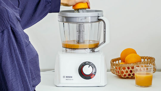 Bosch MultiTalent 8 Multifunctional Food Processor 1100W With 3.9lt Bowl And White Blender Jug