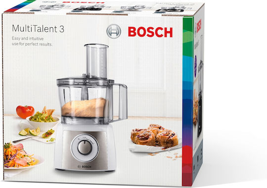 Bosch MultiTalent 3 Πολυμίξερ 800W με Κάδο 2.3lt Λευκό