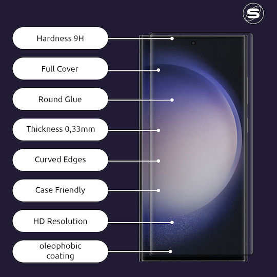 Curvy Glass Sonique Premium Series HD Full Cover 9H Compatibility with Realme Realme 16 Pro Plus Black