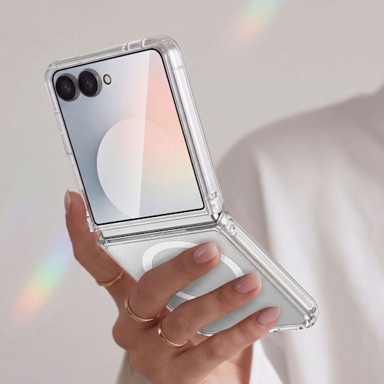 Tech-Protect Flexair Hybrid Book Silicone / Plastic Transparent (Galaxy Z Flip)