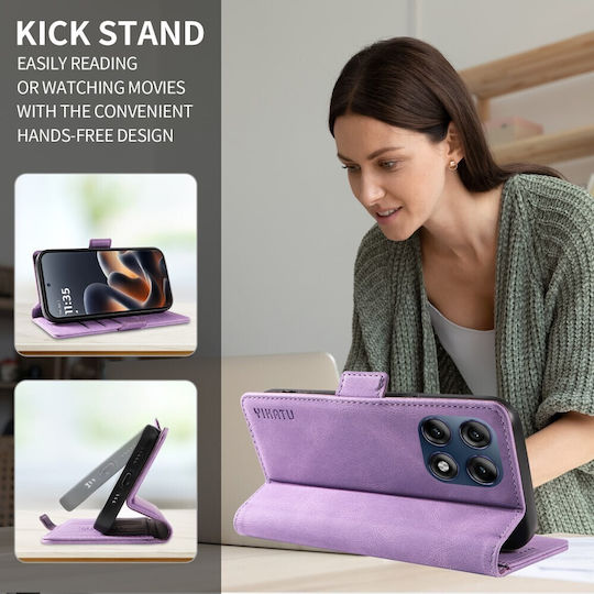 Yikatu Purple Wallet (Moto G47)