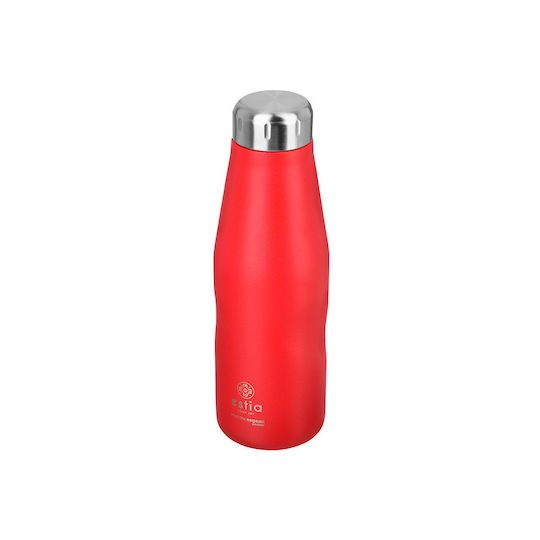 Estia Travel Flask Save Aegean Recyclable Bottle Thermos Stainless Steel BPA Free 500ml Scarlet Red