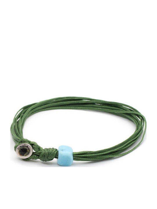 Βραχιόλι "irmelia Knot Single Loop" Χακί