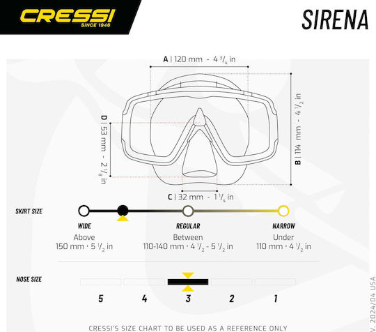 CressiSub Sirena + Island 2.0 Combo Mască de Scufundare din Silicon cu Snorkel Neagră