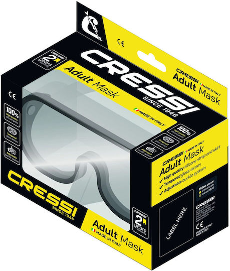CressiSub Marea Μάσκα Θαλάσσης Clear/Frame Pink