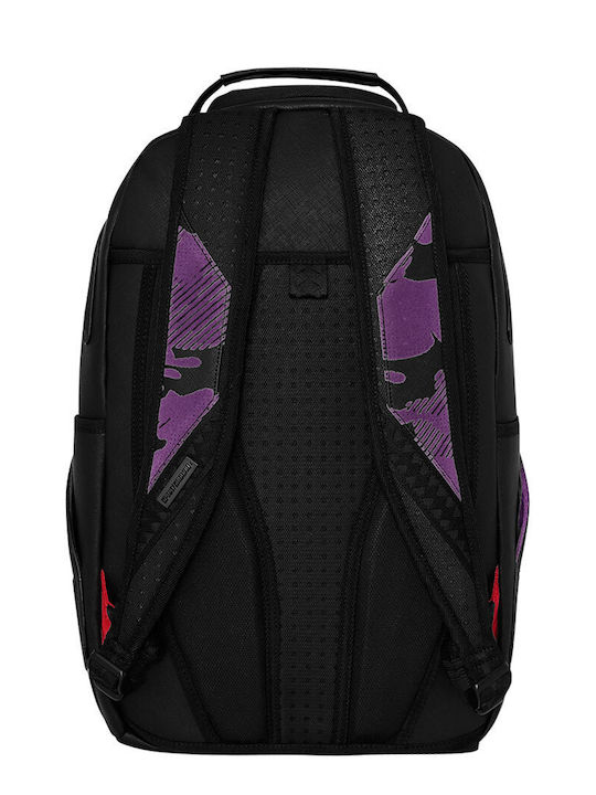 Sprayground Ученическа Раница С Джоб За Бутилка Purple Flocked Camo 29 x 15 x 45см