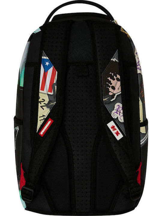 Sprayground Schulranzen Rucksack für Junior High-High School mit Flaschenhalter Jon Z Burned 29 x 15 x 45cm