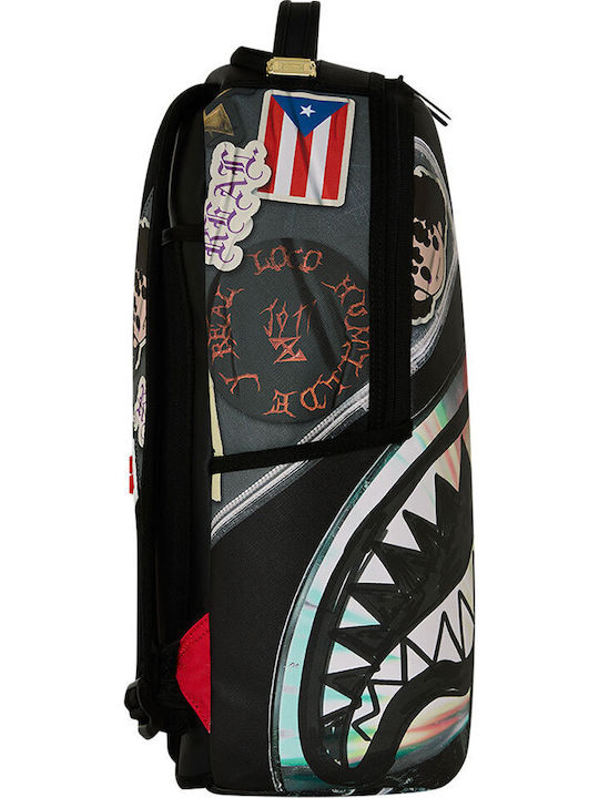 Sprayground Schulranzen Rucksack für Junior High-High School mit Flaschenhalter Jon Z Burned 29 x 15 x 45cm