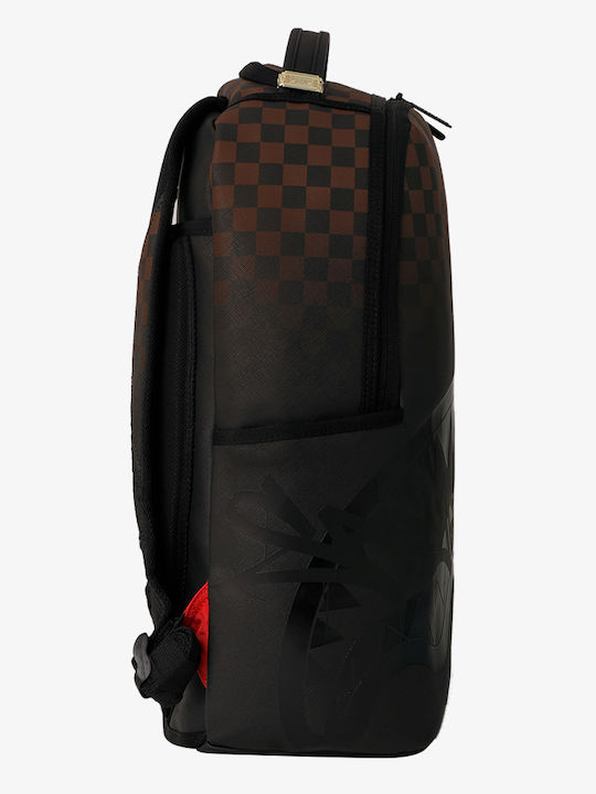 Sprayground Кафява Карирана Ghost Drip Ученическа Раница Гимназия Черна 29 x 15 x 45.7см