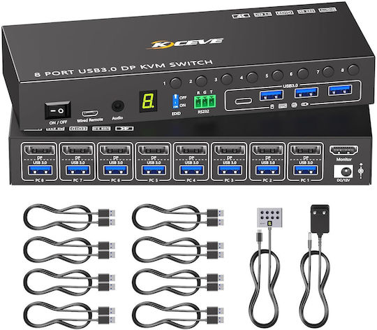Vertiv X002D6CVCR KVM & Data Switch με DisplayPort / USB / USB 3.0 / Audio / USB 2.0