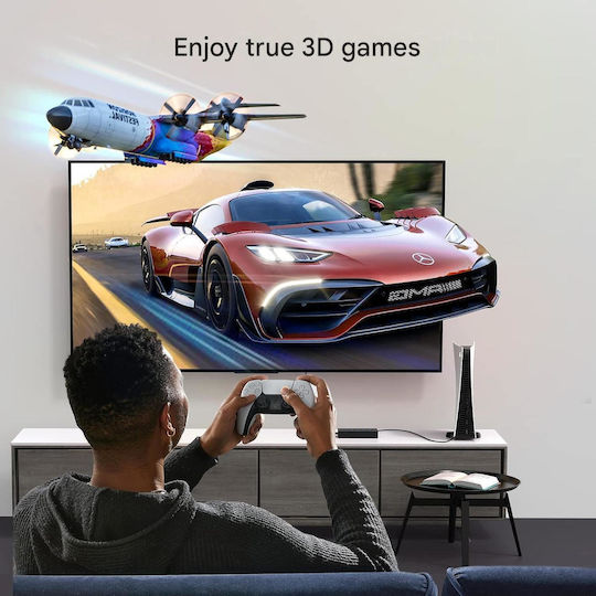 Ugreen Comutator HDMI 5 Intrări 1 Ieșire HDMI 2.0 4K 60Hz 18Gbps HDR CEC HDCP 2.2 3D Telecomandă IR Comutare Rapidă PS5 PS4 Xbox Apple TV Blu-ray DVD Compatibil TV Monitor Proiector Alimentare USB-C 5V