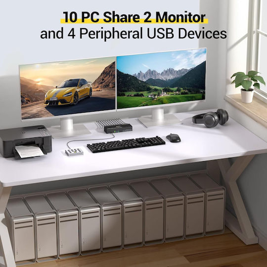 Iogear Comutator KVM și de date cu HDMI / USB 3.0 / Audio / USB 2.0
