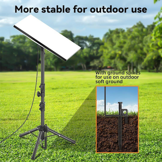 Starlink Gen 3 Suport Antenă Reglabil Trepied 90–180° Înălțime 134 Cm Oțel Inoxidabil Ultra-stabil Cu țăruși Portabil Camping Curte Călătorie