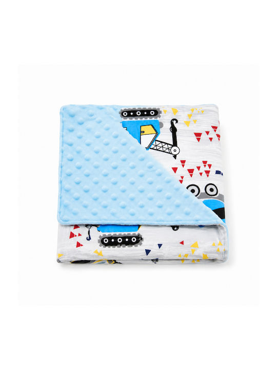 Nursery Swaddling Blanket Blue 80x90cm