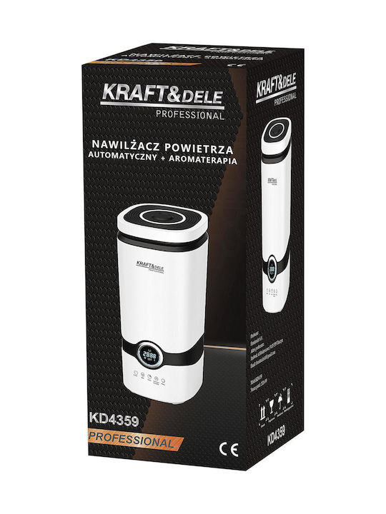 Kraft & Dele Dispozitiv de Aromaterapie cu Ultrasunete cu Telecomandă și Temporizator Albă 4000 ml KD4359
