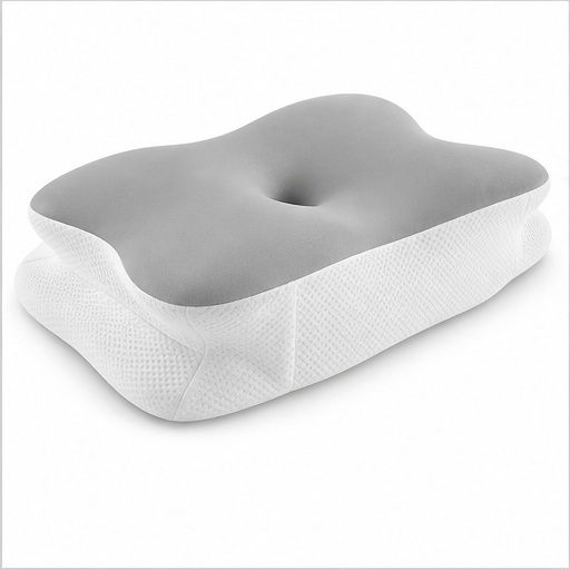 Perna Medicală Pentru Gât Spumă De Memorie 64x38x13cm Gri
