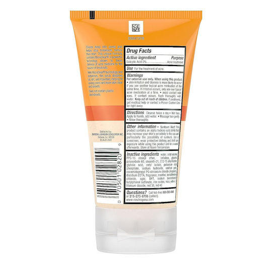 Neutrogena Gel pentru scrub facial 124 ml