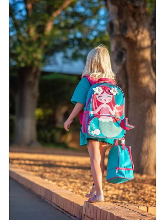 Stephen Joseph Mermaid Backpack Stainless Steel Water Bottle School Set 28 x 11.5 x 34cm