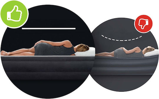 Intex Intex Luftmatratze Einzel mit Handpumpe 191x99x25cm