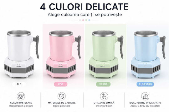 Pahar Termos Aluminiu 350ml Albastru