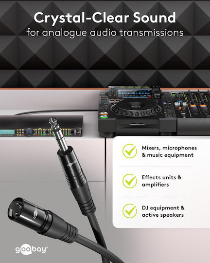 Goobay Goobay XLR-Kabel Männlich Schwarz 5m 80053