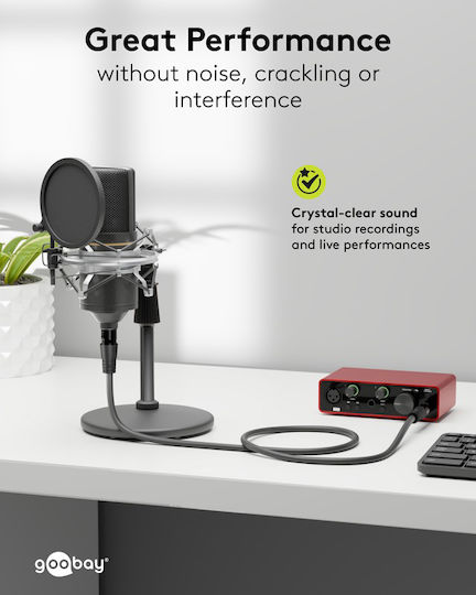 Goobay Cable XLR male - Μαύρο 1.5m 80361