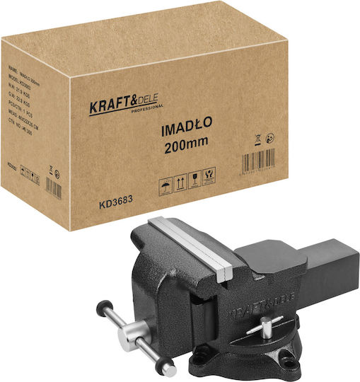 Kraft & Dele Въртяща се менгеме с Максимално Отваряне 200mm