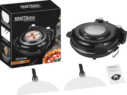 Kraft & Dele Cuptor electric pentru pizza 1.2kW 37x35x17cm