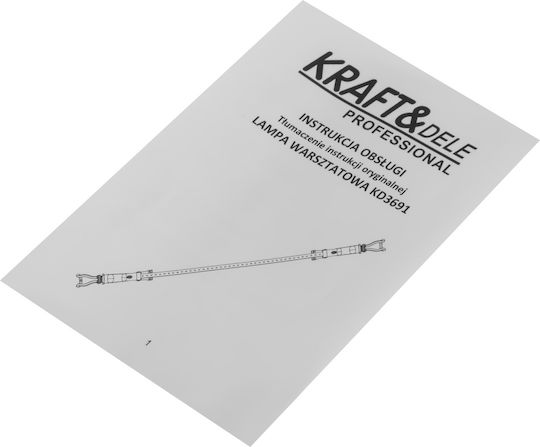 Kraft & Dele Lanternă Atelier De Lucru Cu Baterie LED Cu Luminozitate Până La 1000 Lumen