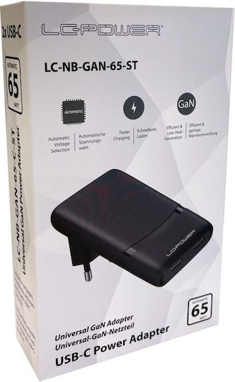 LC-Power USB-C Universal Зарядно устройство за лаптоп 65W
