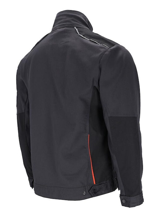 Hanorac De Lucru Pentru Bărbați Forelastic-j 240g/m² Elastic Cu Buzunare Multiple Elemente Reflectorizante